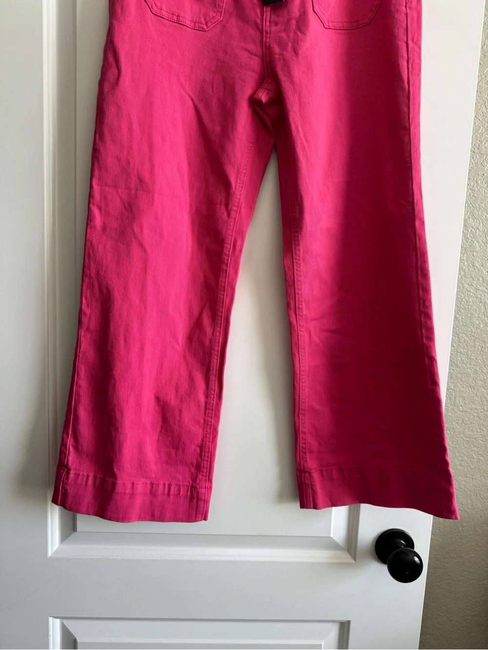 Women's Bright Pink Wide-Leg Jeans